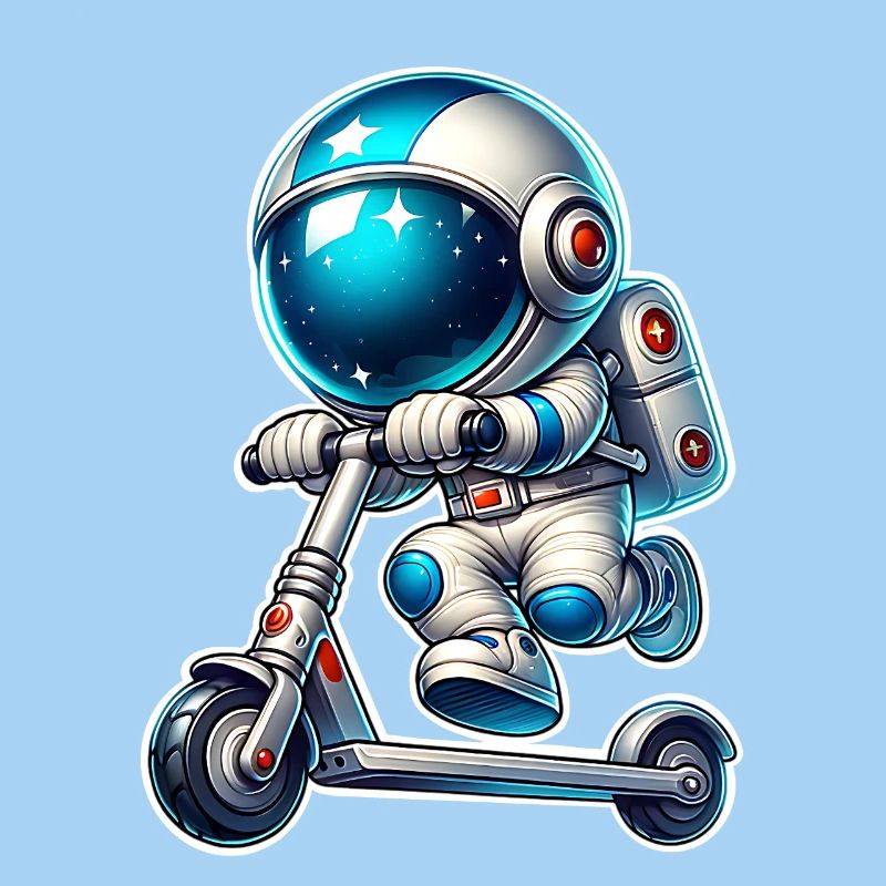 E-Scooter E-Roller Astronaut Scooter
