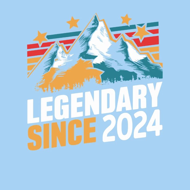 Legendary since 2024 Vintage Mountains Retro Mountains