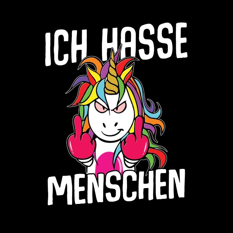 Unicorn Ich hasse Menschen