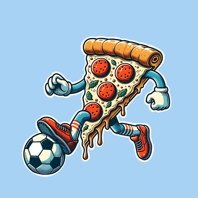 Fußball Pizza