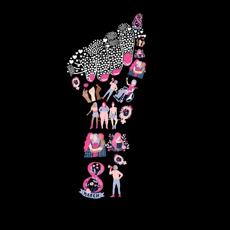 Women's Day Icon Hand