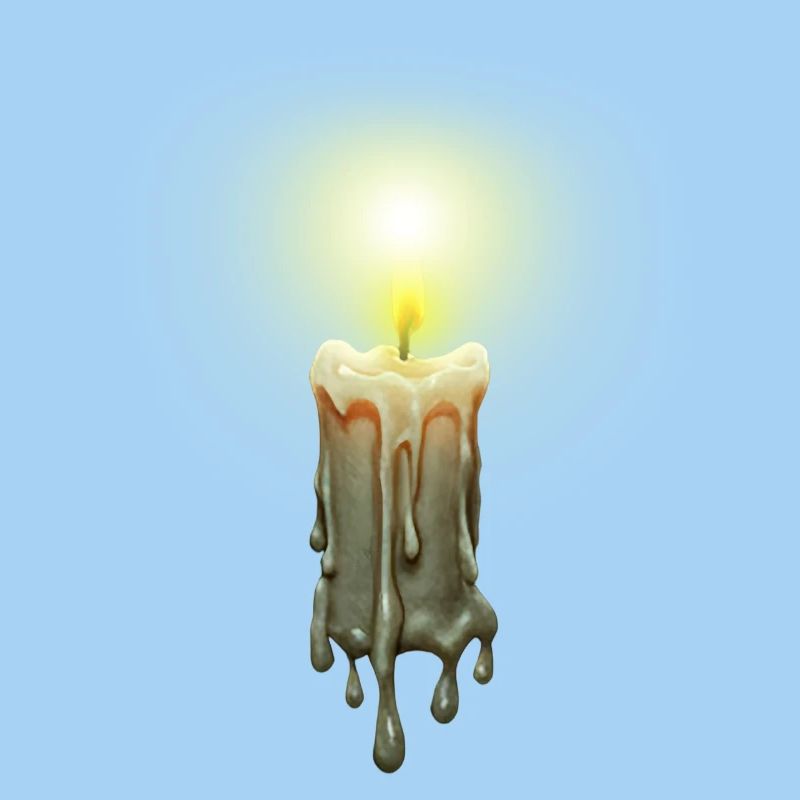 lighted candle
