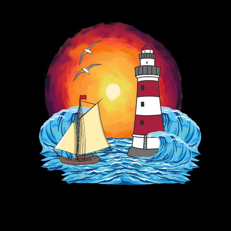 maritime sailing ship lighthouse ship ships