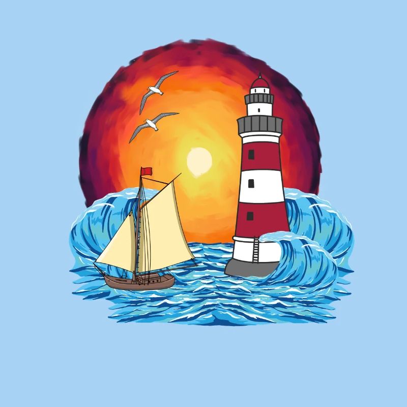 maritime sailing ship lighthouse ship ships