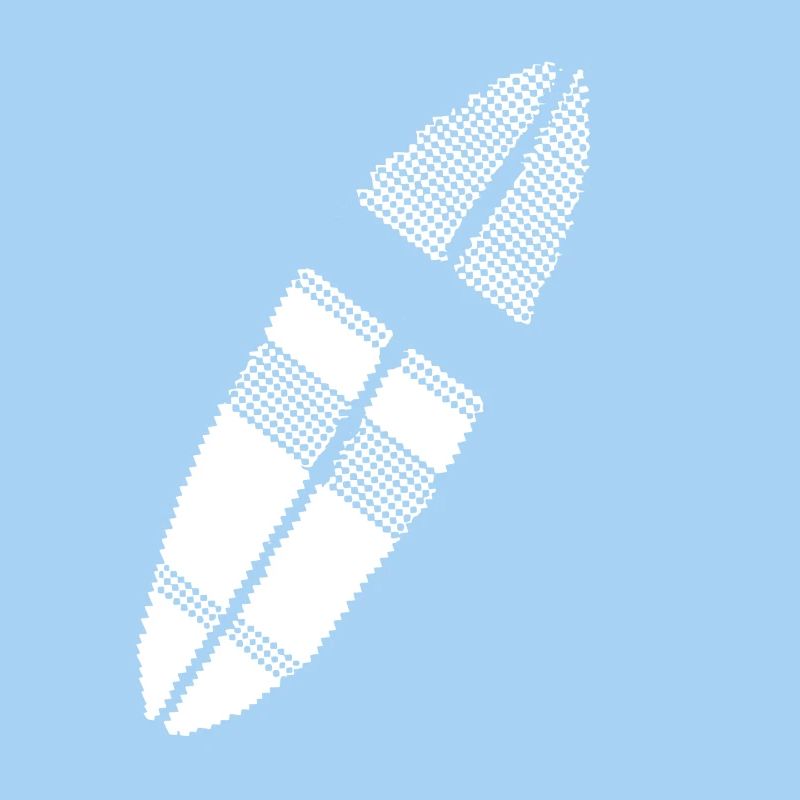 Surfbrett Pixel Grafik