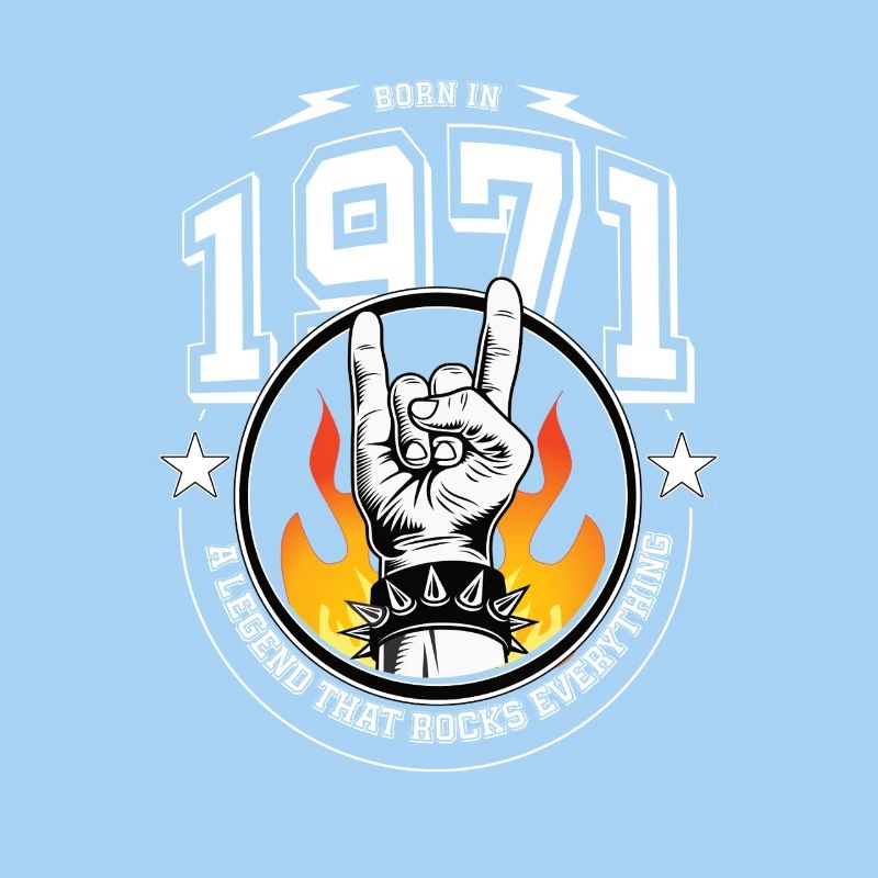 1971 Geburtstag, rockt alles