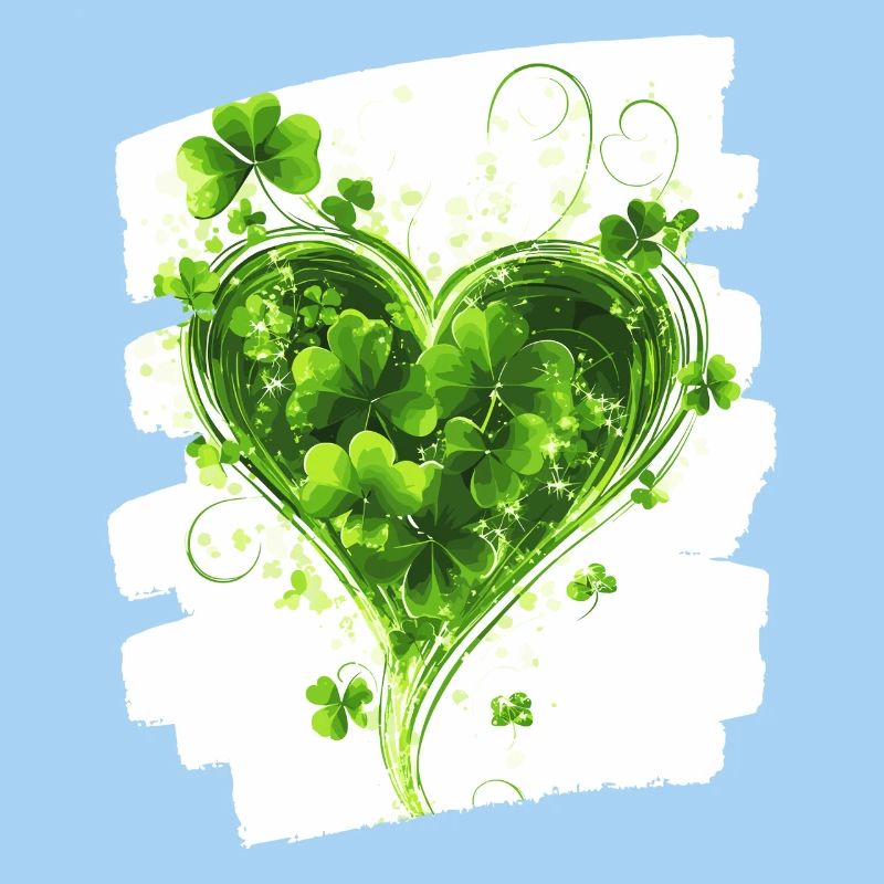 St. Patrick's Day Shamrock Heart