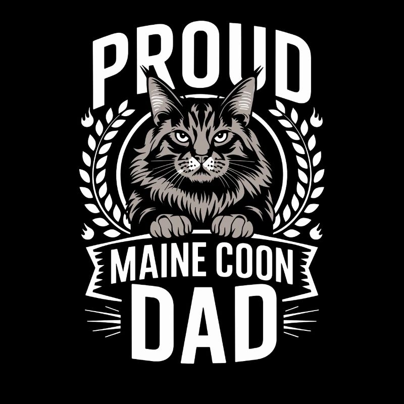 Fier Maine Coon Dad Cat Lover Design