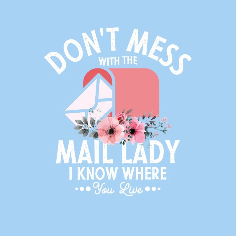 Ne plaisantez pas avec le courrier Postal Lady Postal