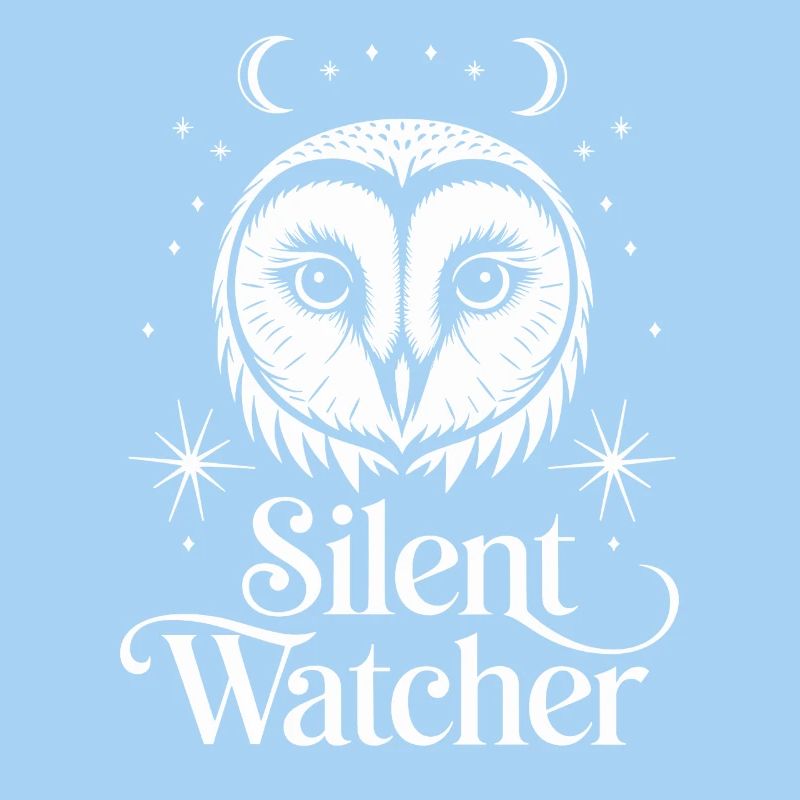 Cottagecore Silent Observer Owl Design