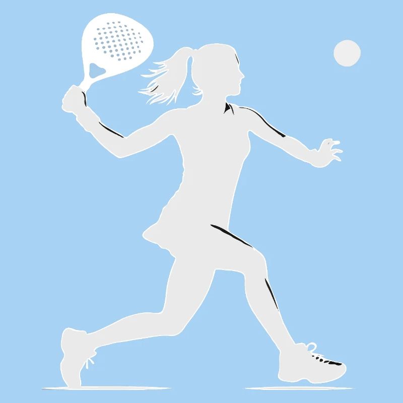 Padel player side white