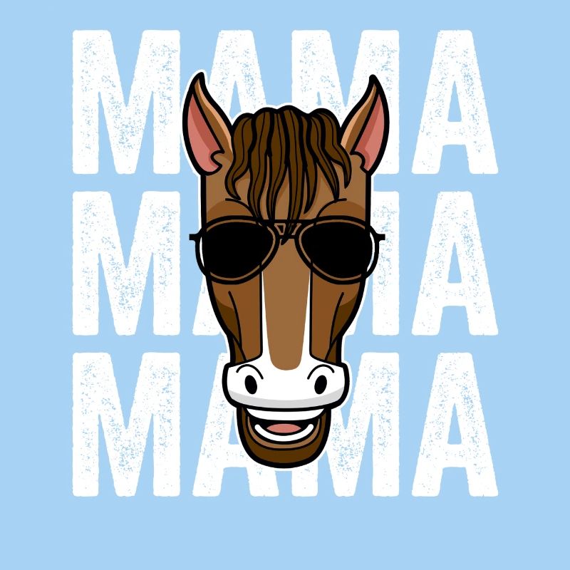 Reiten Mama Mutter Pferd