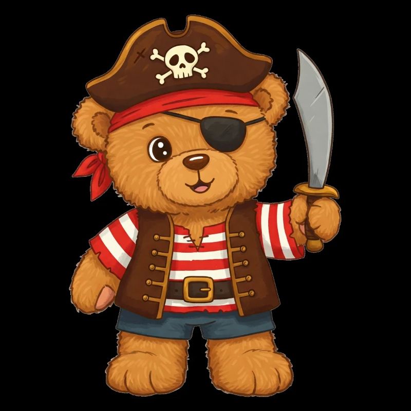 Teddybär Pirat