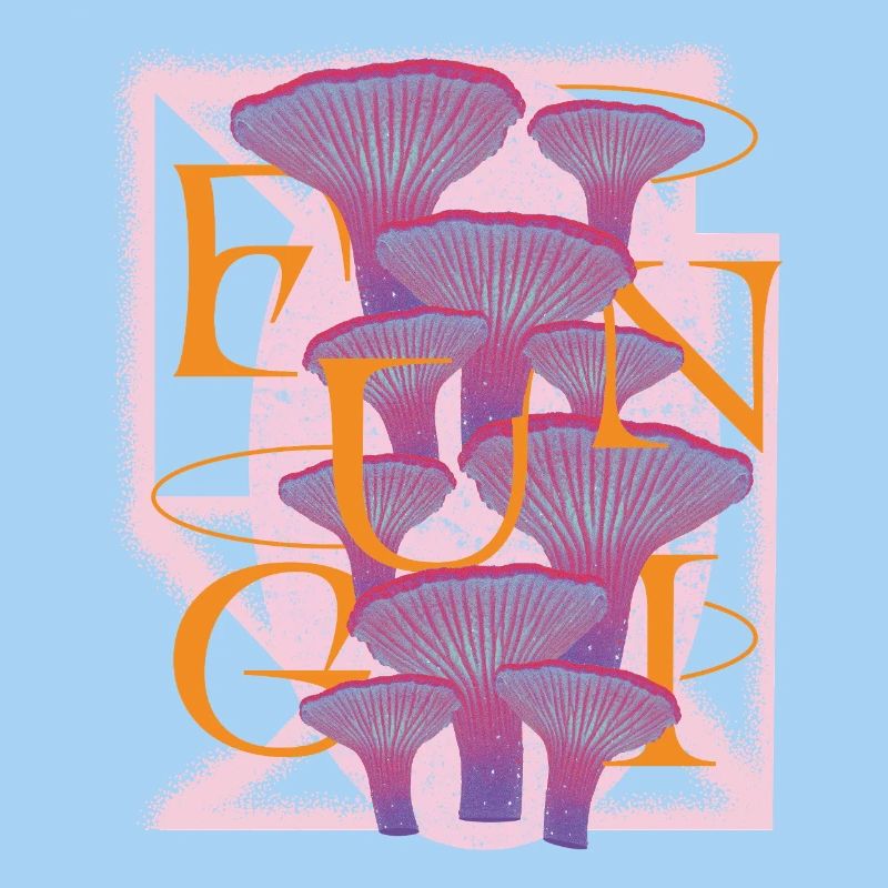 Floraison de champignons psychédéliques