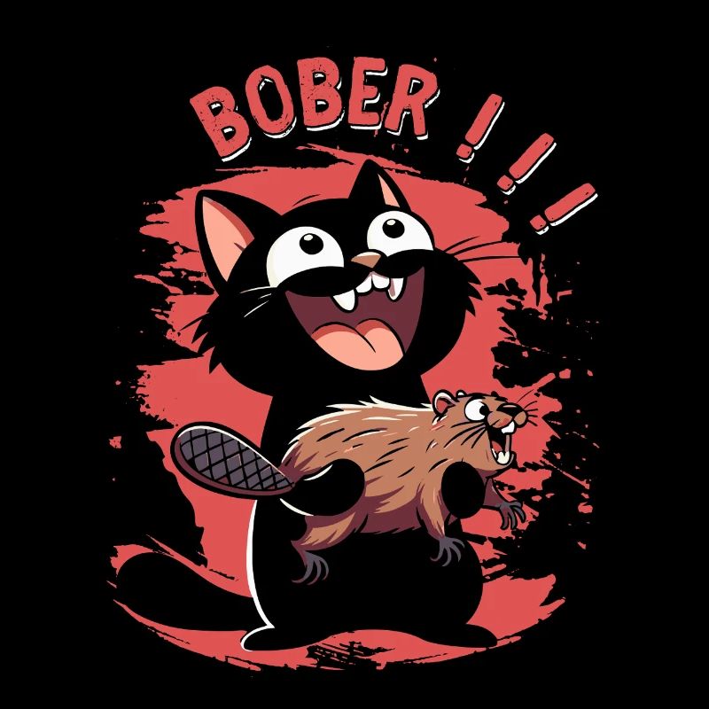 L’hyper chat crie « Bober !! » - Animal freak out