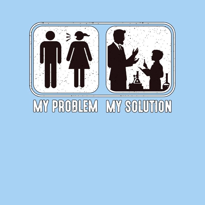 STEM Teacher My Problem My Solution Pictogram Dad