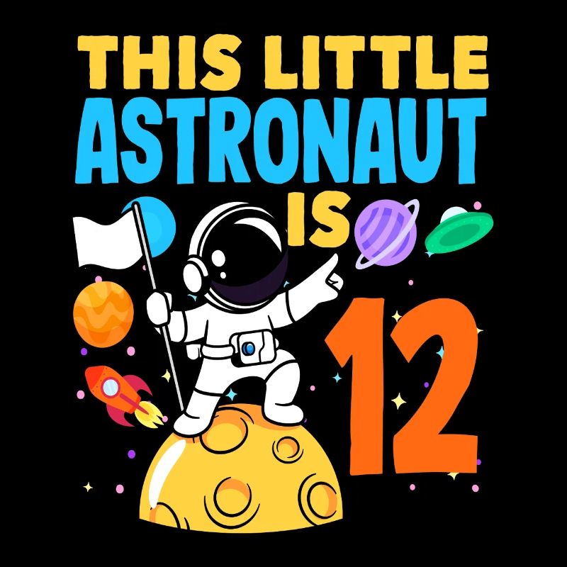This little astronaut will be 12 years old