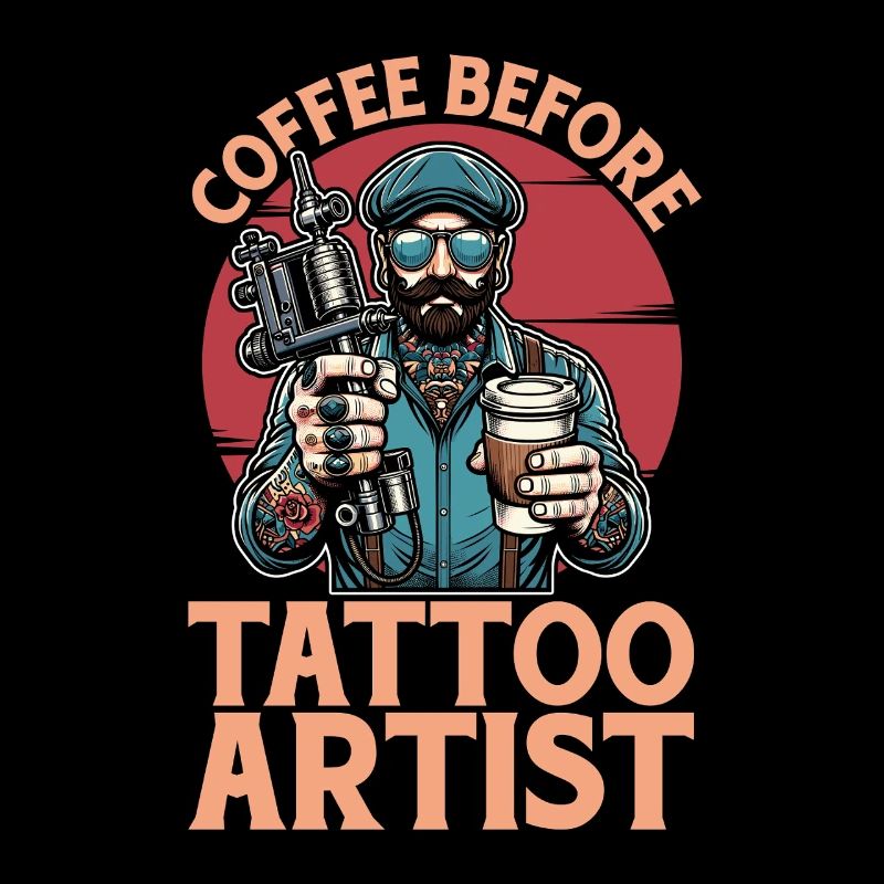 Tattoo Artist Coffee Before Tattooer Coffee Lover