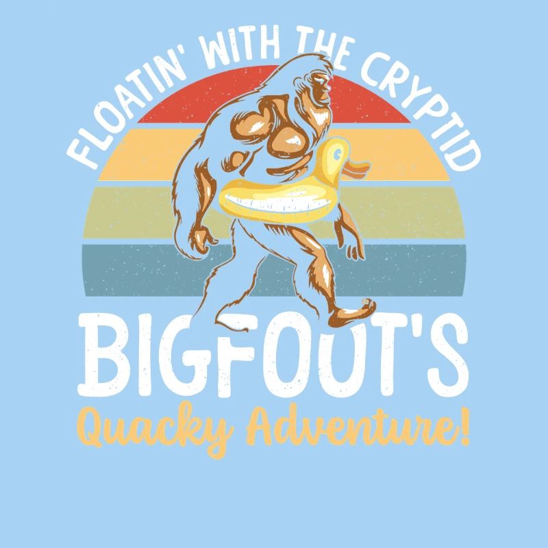Swimming with Bigfoot rubber duck