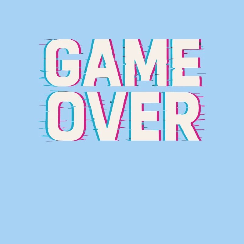 Game Over – Glitch Effekt