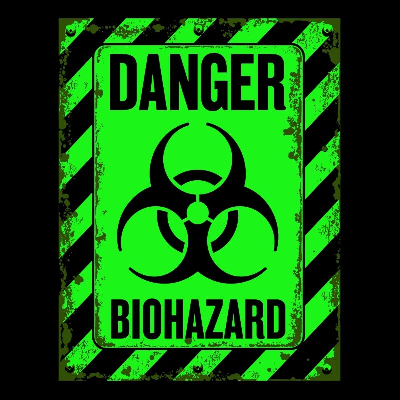 Danger Biohazard Grunge Zombies Apocalypse