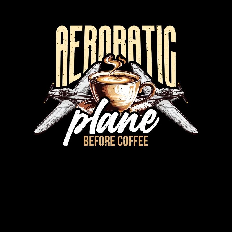Aerobatic Pilot Before Aeroplane Coffee Lover