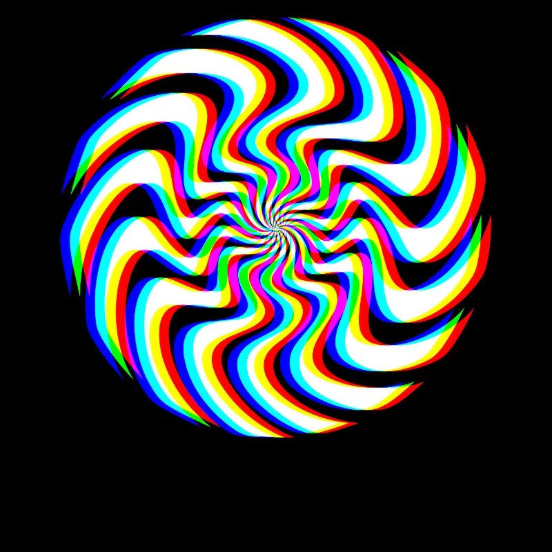 Spirale Glitch – Illusion Optique