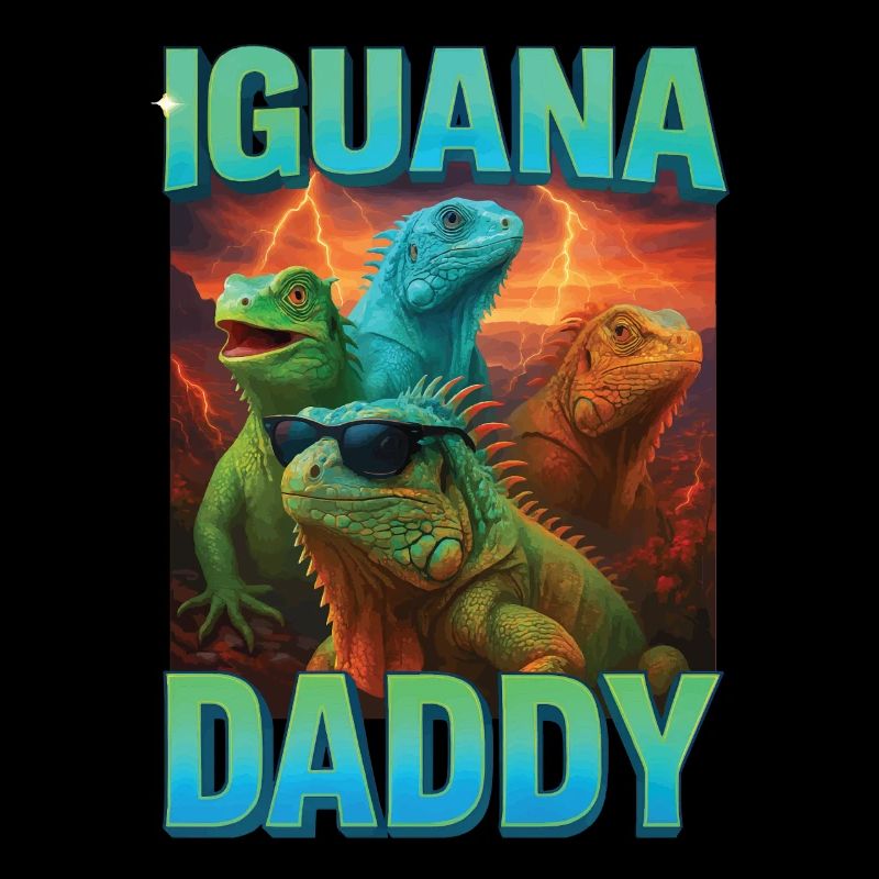 Leguan-Papa