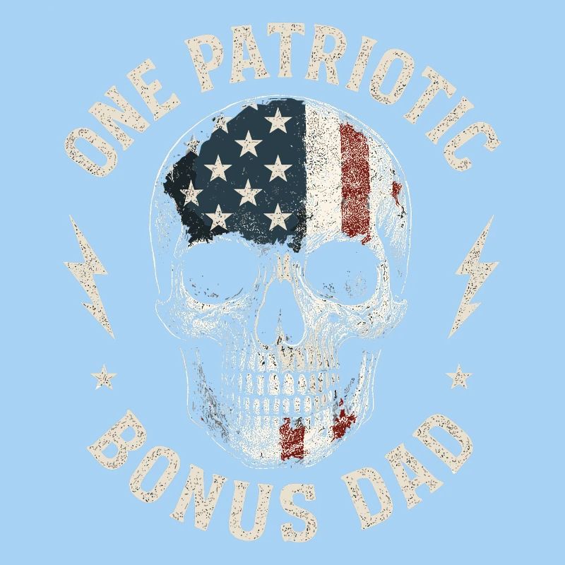 Bonus Dad mit Flaggen-Schädel