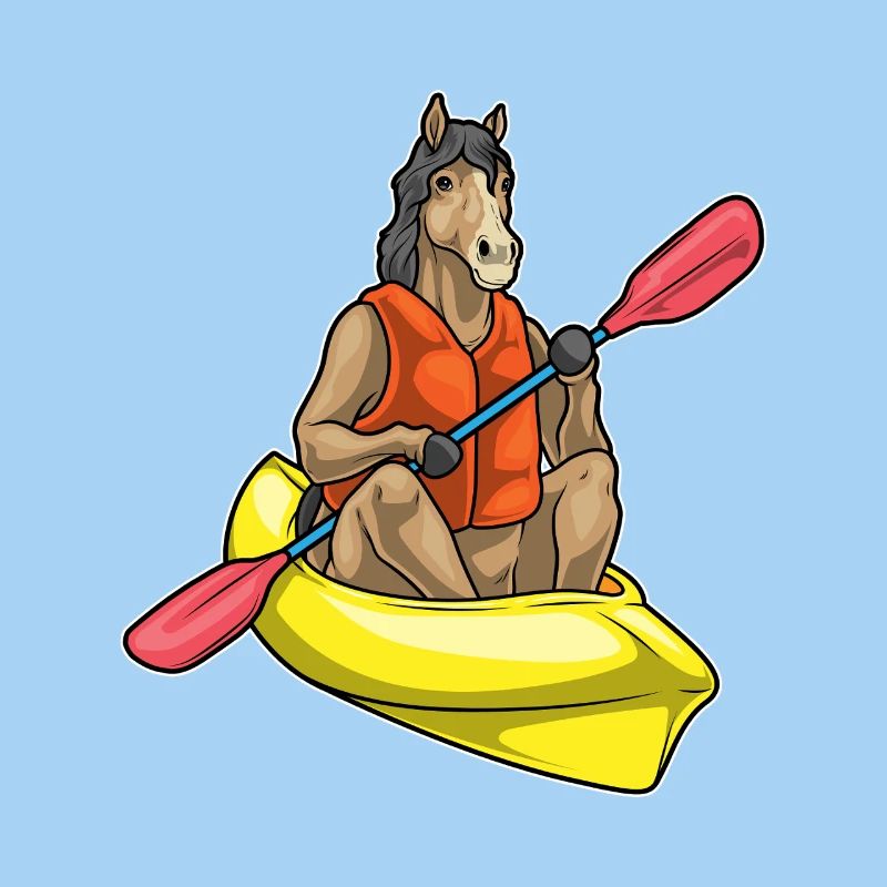 Pferd kleines Boot