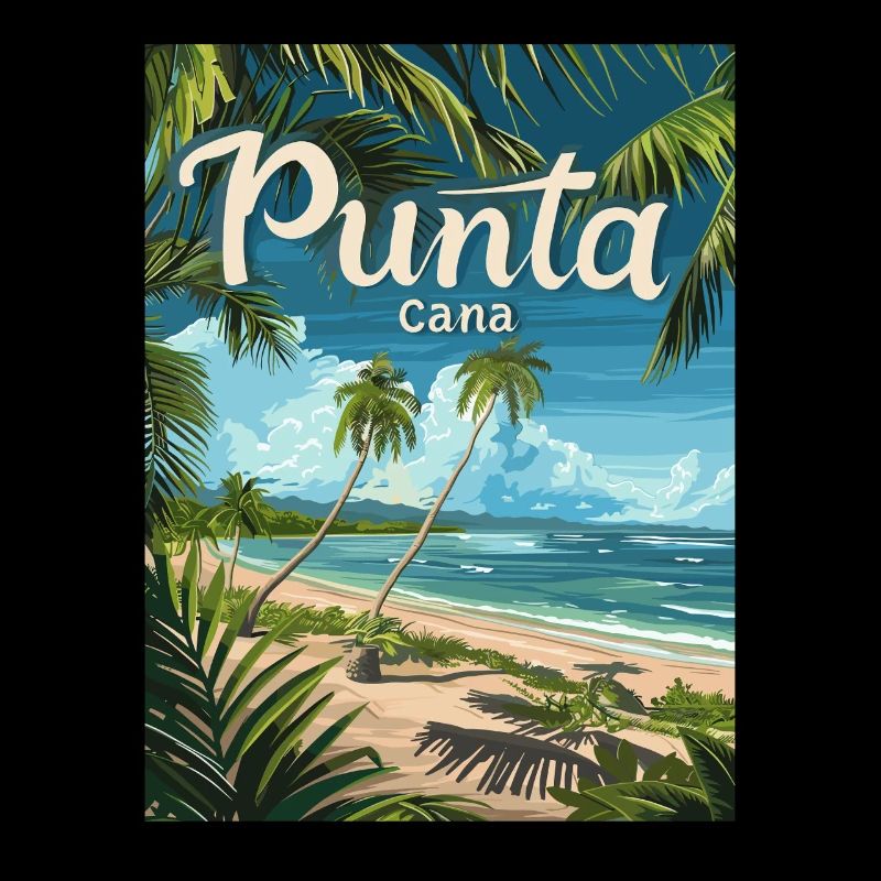 Tropical Punta Cana Beach Paradise Palm Trees