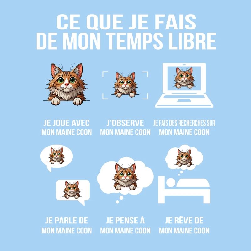 Ce que je fais de mon temps libre Fan Maine Coon