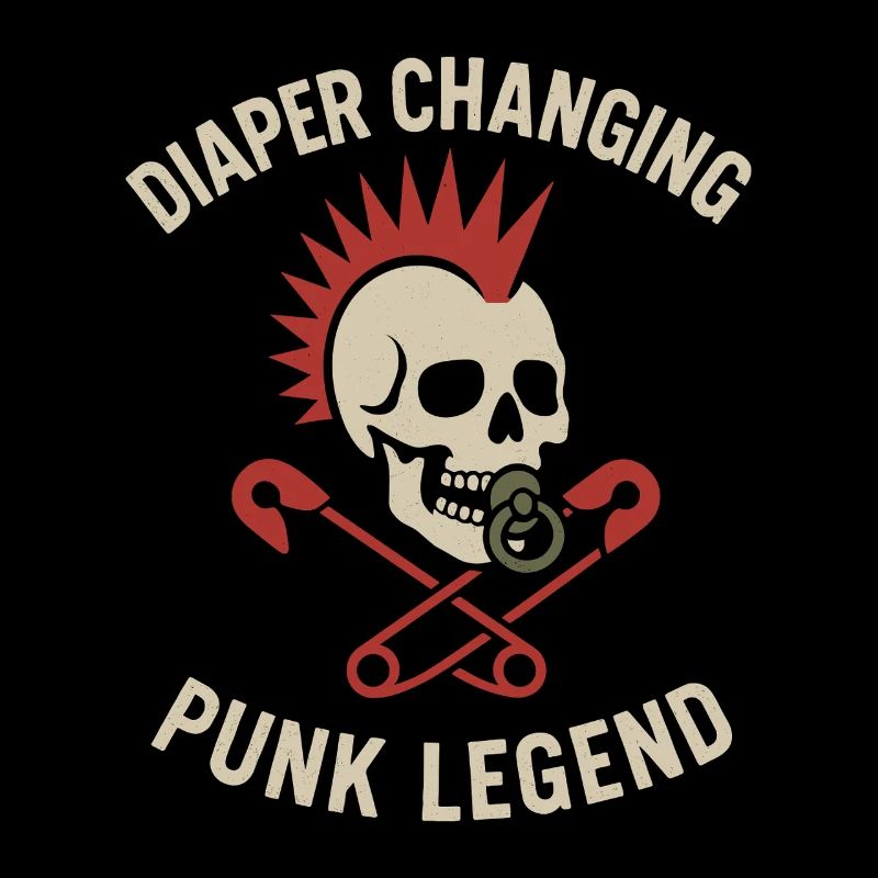 Punk Dad Alternative Paternity Rebellious