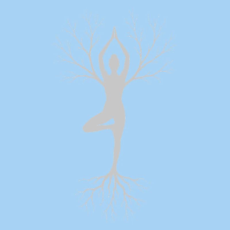 Achtsamkeit Meditation Baum Pose Design