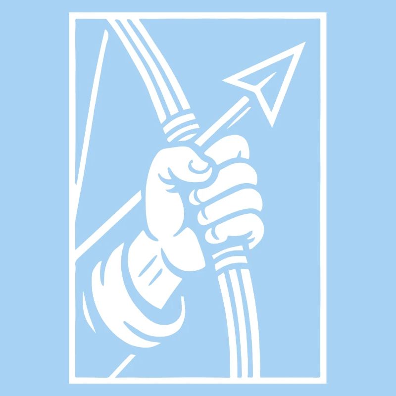 Bogenschießen Bogenschütze Hand mit Pfeil