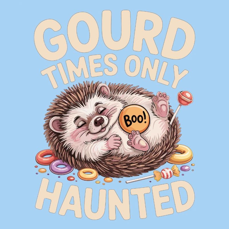 Hérisson mignon avec motif d'Halloween