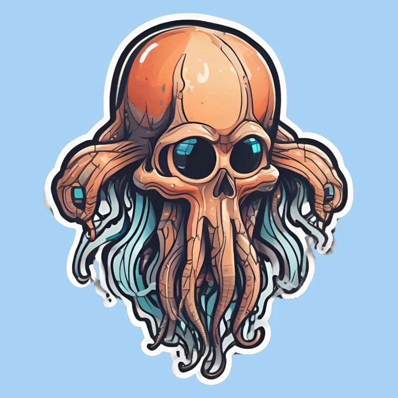 Eco-Friendly Squid Skull