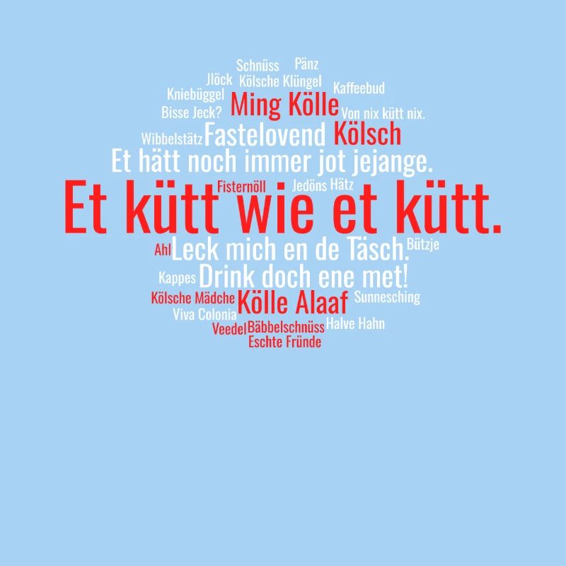 Köln Kölsch Wortwolke Kölner Karneval Alaaf Kölle