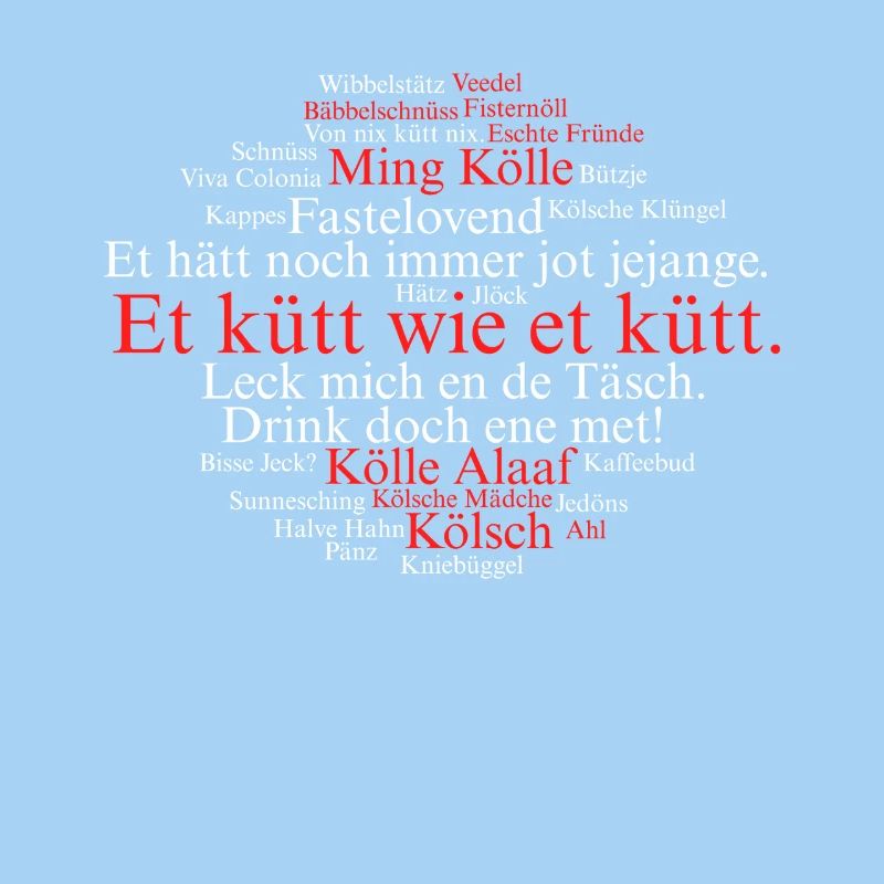 Cologne Kölsch Nuage de mots Carnaval de Cologne Alaaf Kölle