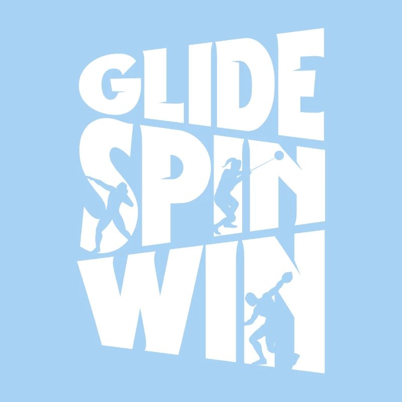 Kugelstoßen Kugelstoß Kugelstoßer Glide Spin Win