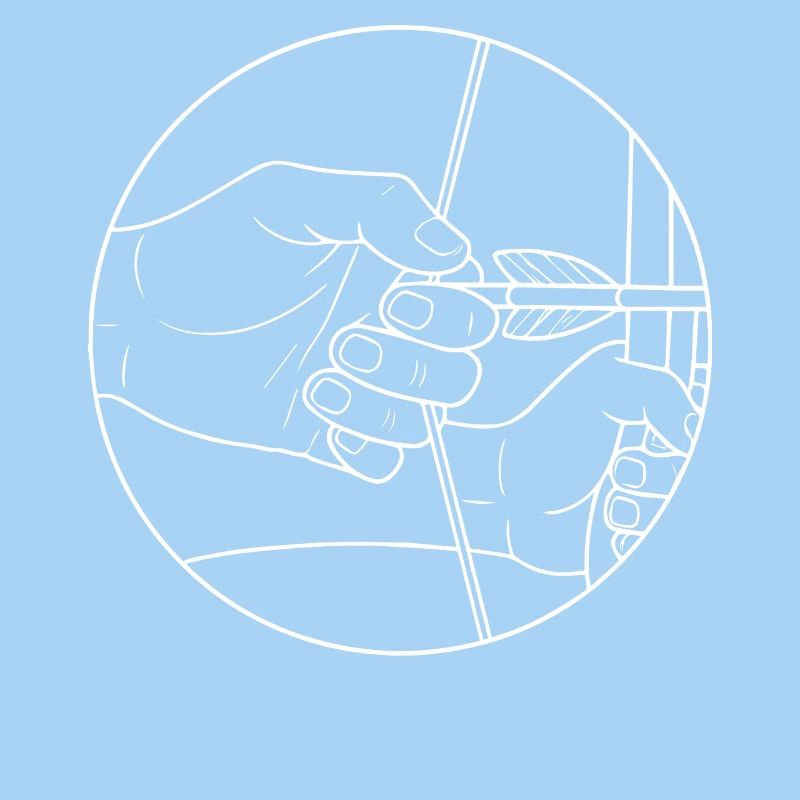 Conception de cible d'archer à l'arc