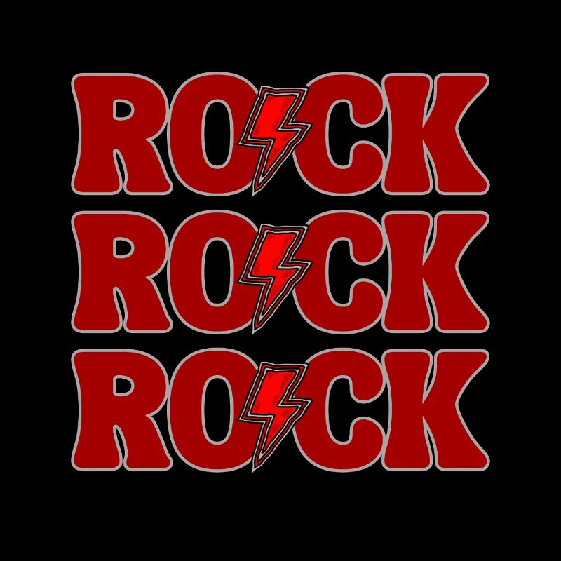 ROCK Three Red Logos