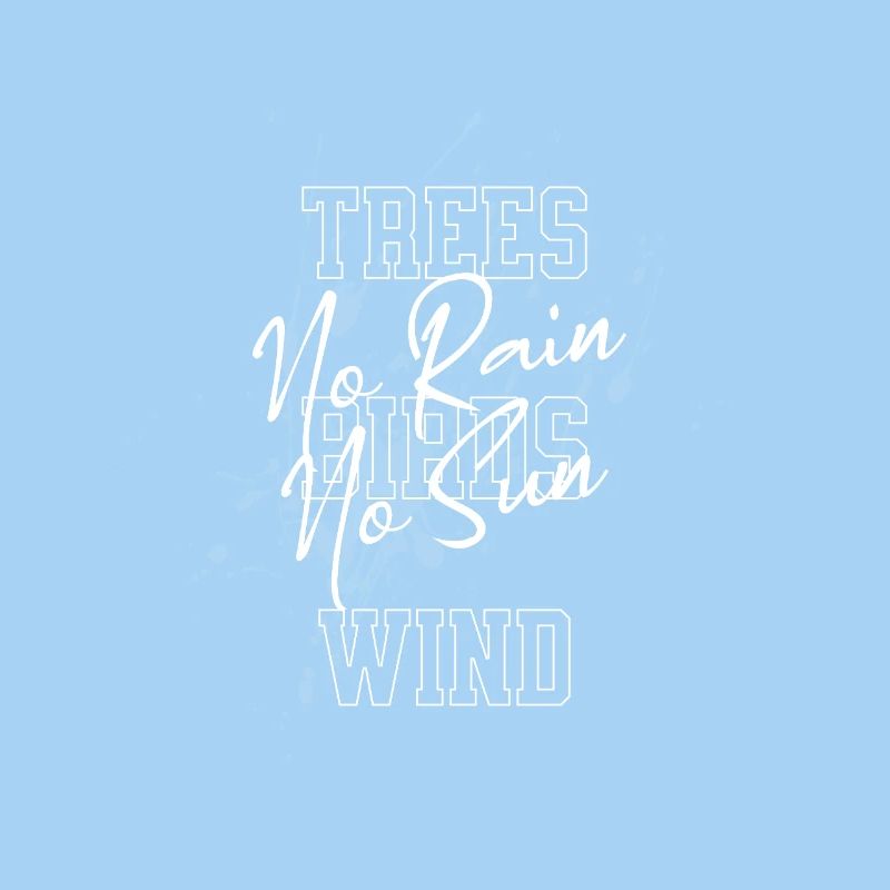 Forêt et vent Impression créative