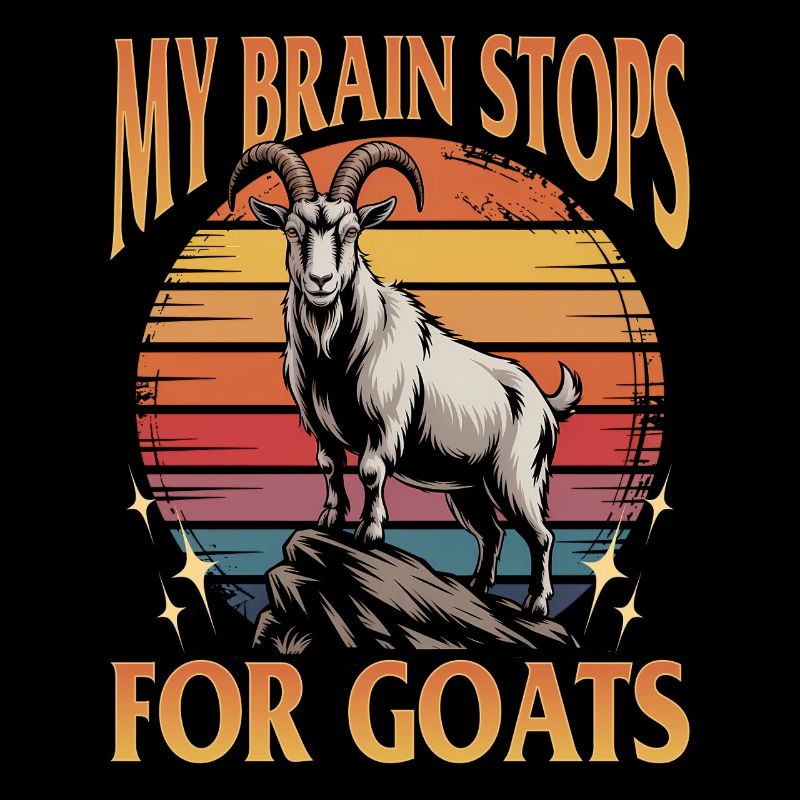 Drôle d’animal de la ferme chèvre