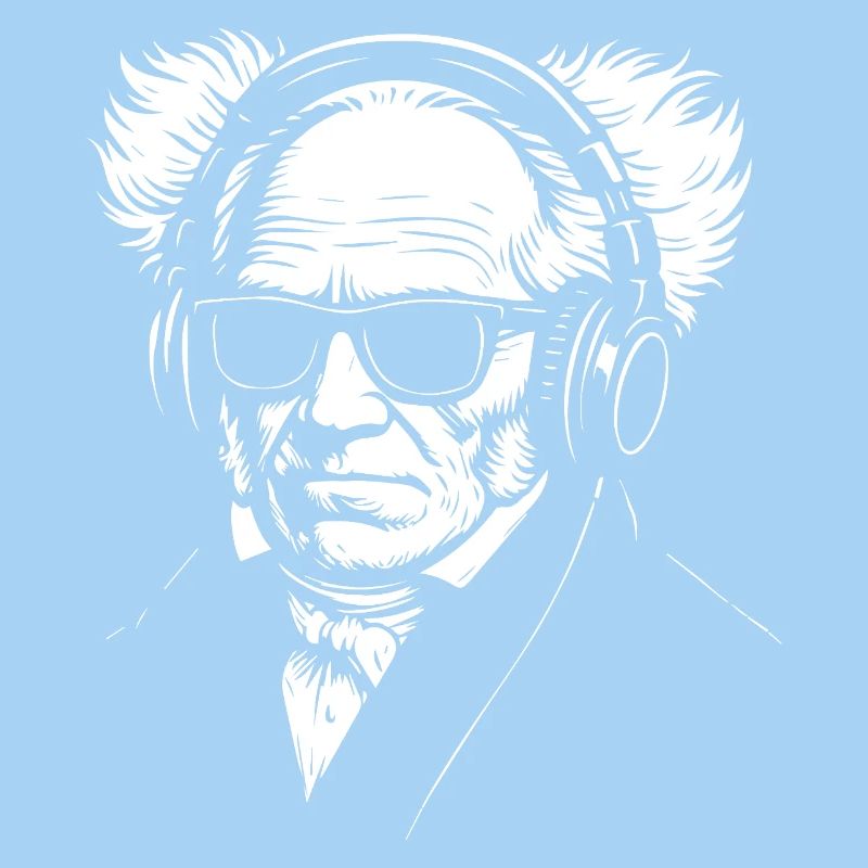Vintage Schopenhauer German Philosopher Portrait