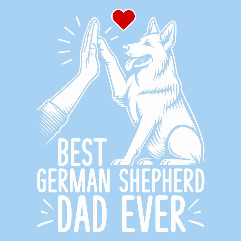 German Shepherd Dad Father's Day Father