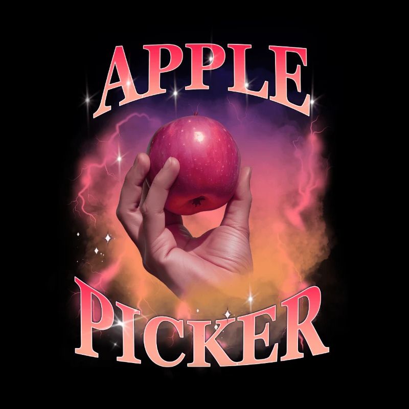 Apple Picker Retro Sunset