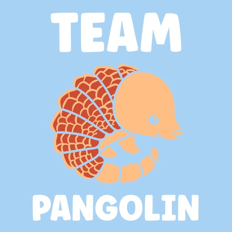 Team Pangolin Illustration Vintage