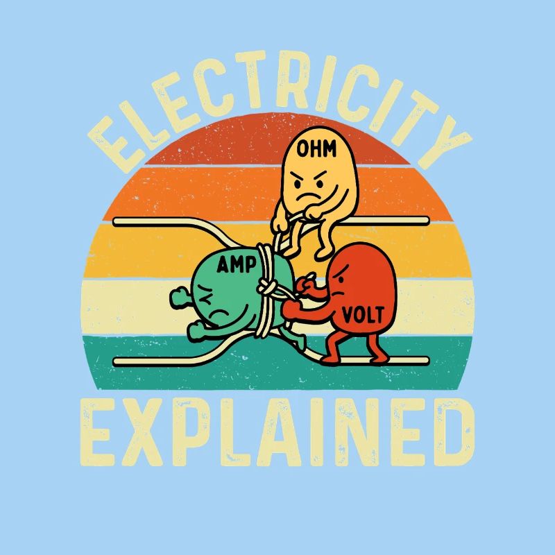 Electricity Explained Funny Engineer STEM Quote