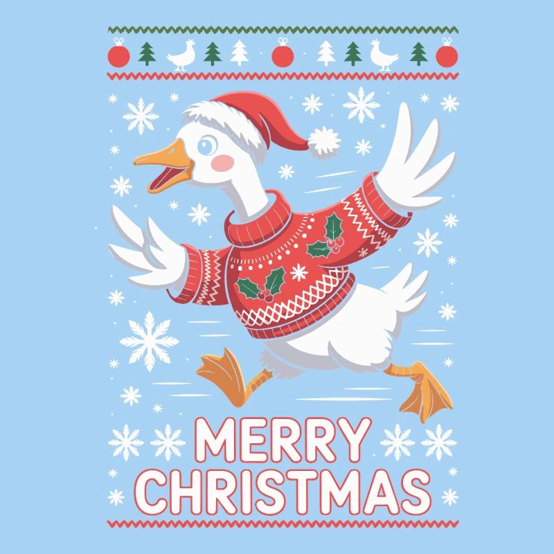 Weihnachtsgans im Pullover